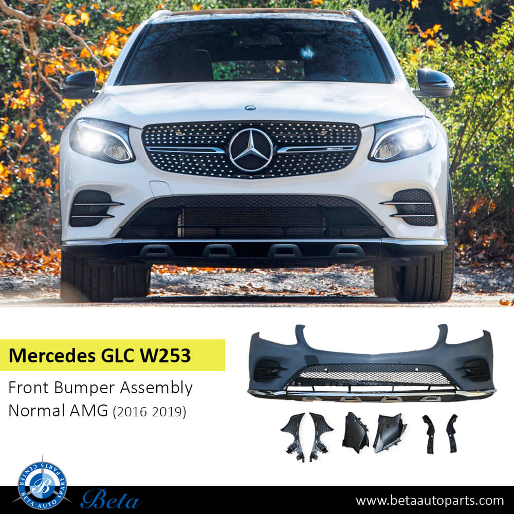 Mercedes GLC-Class W253 / C253 (2016-2019), Front Bumper Normal AMG, China, 2538851101 / 2538853000 Mercedes GLC-Class W253 / C253 (2016-2019), Front Bumper Normal AMG, China, 2538851101 / 2538853000